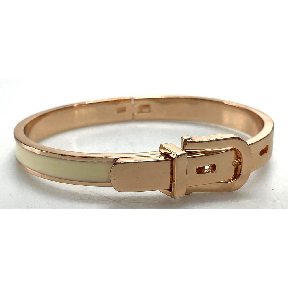 18k Rose Gold Plate Buckle Bracelet